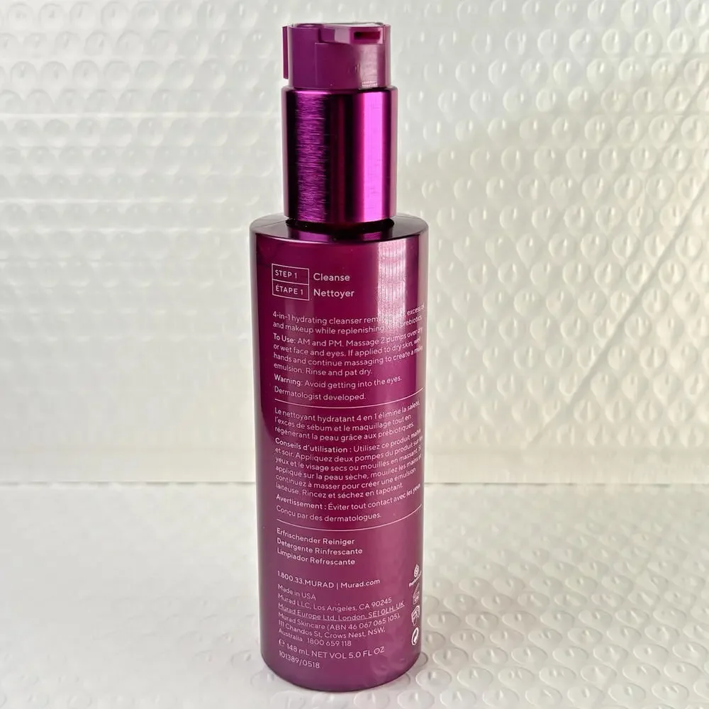 Murad Prebiotic 4-In-1 Multi Cleanser - 5.0 oz New In Box - Picture 3 of 6